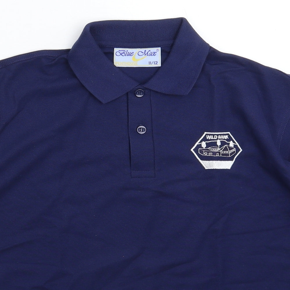 Blue Max Boys Blue   Basic Polo Size 11-12 Years