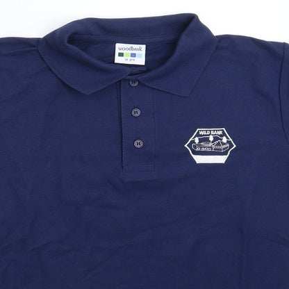 Woodbank Boys Blue   Basic Polo Size 13 Years