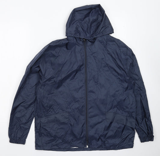 Result Mens Blue   Rain Coat Coat Size S