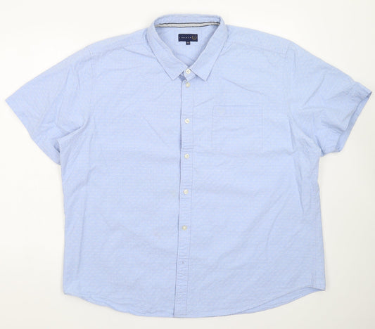 Lincoln Mens Blue    Button-Up Size L