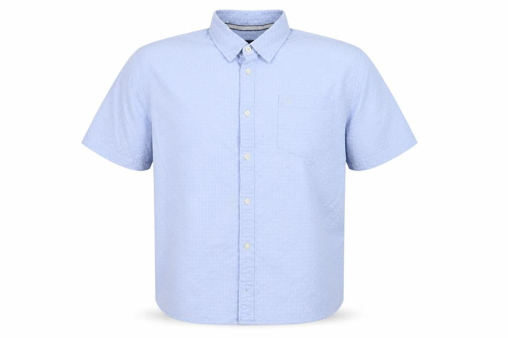 Lincoln Mens Blue    Button-Up Size L