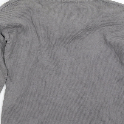 Blue Inc Womens Grey  Knit Pullover Jumper Size 10