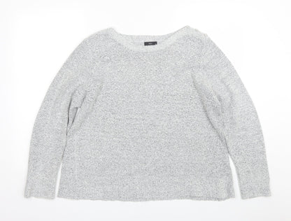M&Co Womens Grey   Pullover Jumper Size 20