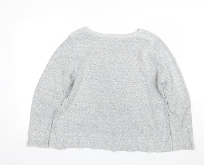 M&Co Womens Grey   Pullover Jumper Size 20