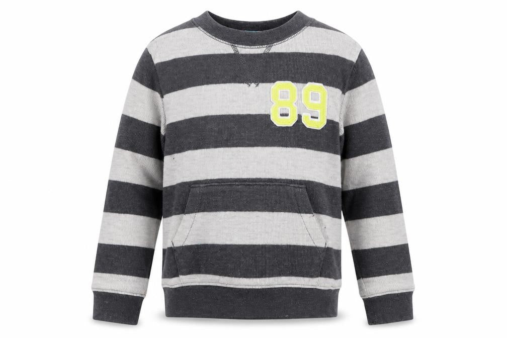 Gap Boys Grey Striped  Pullover Jumper Size 5 Years