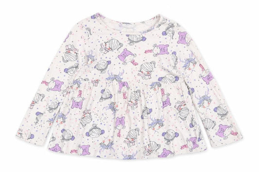 Gap Girls White Polka Dot  T-Shirt Dress  Size 5 Years