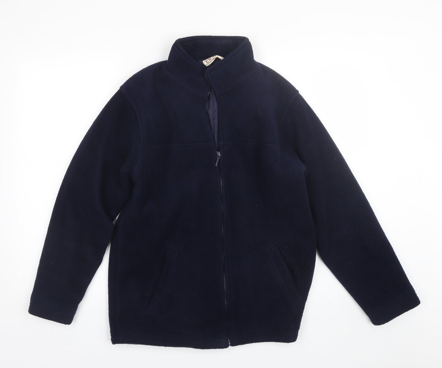 EWM Mens Blue   Full Zip Sweatshirt Size S