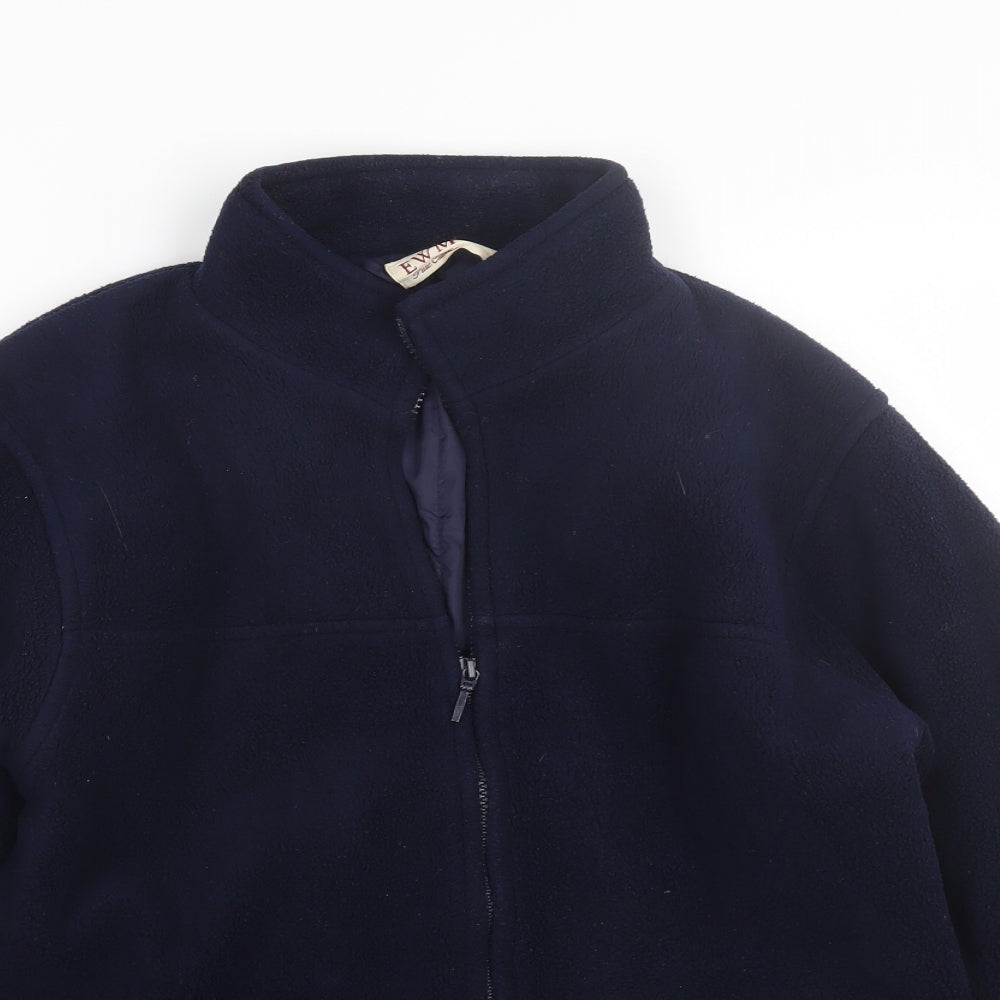 EWM Mens Blue   Full Zip Sweatshirt Size S