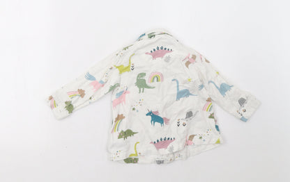 Next Girls White Polka Dot   Dress Size 2 Years