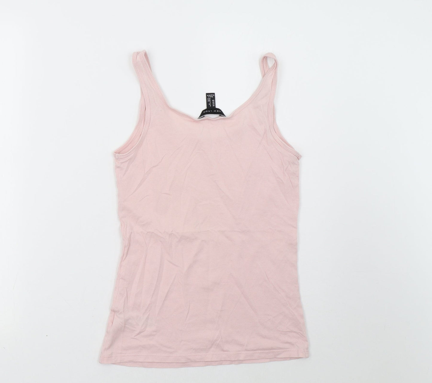 New Look Womens Pink   Basic Tank Size 6