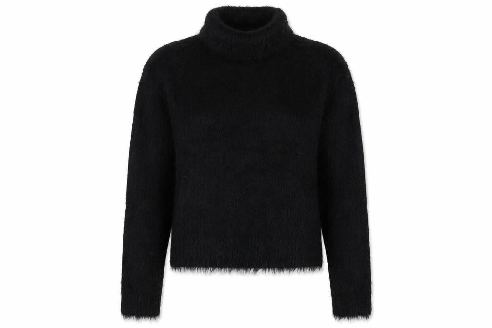 Brave Soul Womens Black   Pullover Sweatshirt Size S