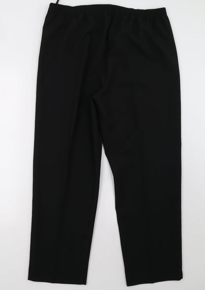 Bonmarché Womens Black Trousers Size 16 L32 in