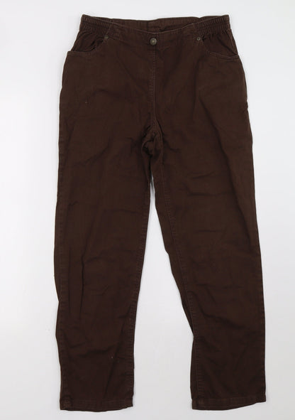 Classics Womens Brown   Trousers  Size 12 L30 in