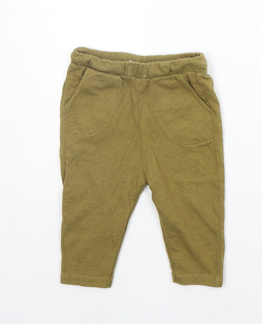 Zara Baby Brown   Jogger Trousers Size 6-9 Months