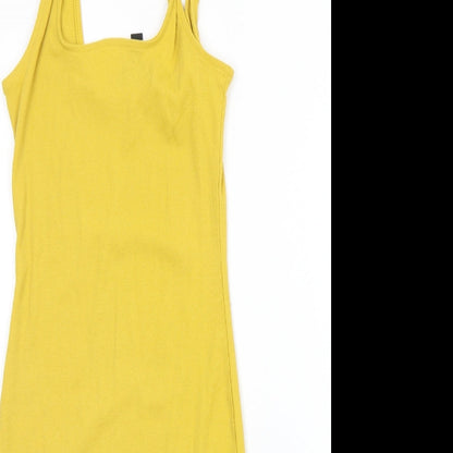 Preloved New Look Womens Yellow   A-Line  Size 6 - Detail