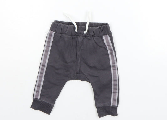 Nutmeg Baby Grey   Jogger Trousers Size 0-3 Months