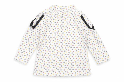 Orchestra Girls Ivory Geometric  Basic T-Shirt Size 12 Months