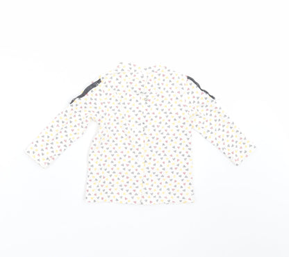 Orchestra Girls Ivory Geometric  Basic T-Shirt Size 12 Months
