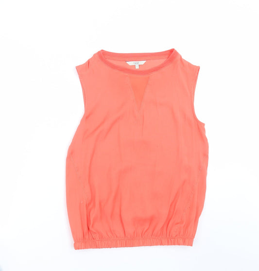 NEXT Womens Orange   Basic Blouse Size 6