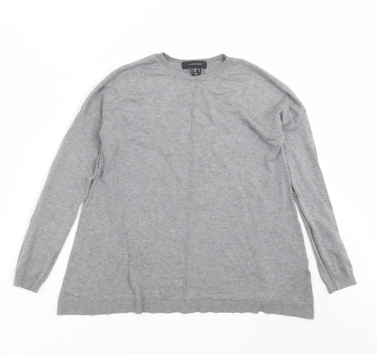 Primark Womens Grey  Knit Pullover Jumper Size 12