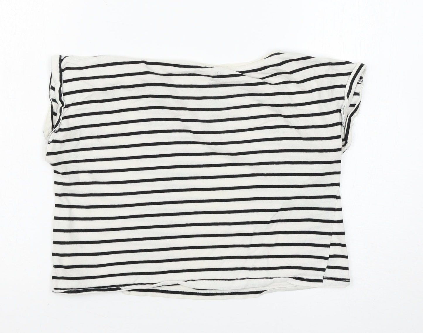 H&M Girls Multicoloured Striped  Basic T-Shirt Size 11-12 Years