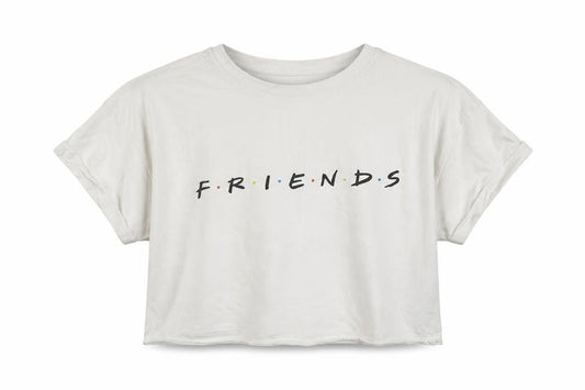 New Look Girls White   Basic T-Shirt Size 10-11 Years  - F.R.I.E.N.D.S