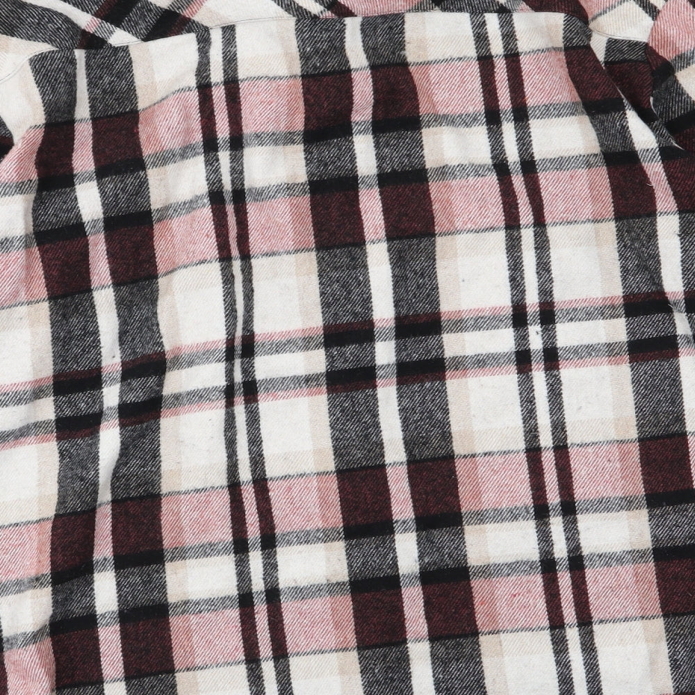 Boohoo Man Mens Brown Plaid  Cardigan Jumper Size S