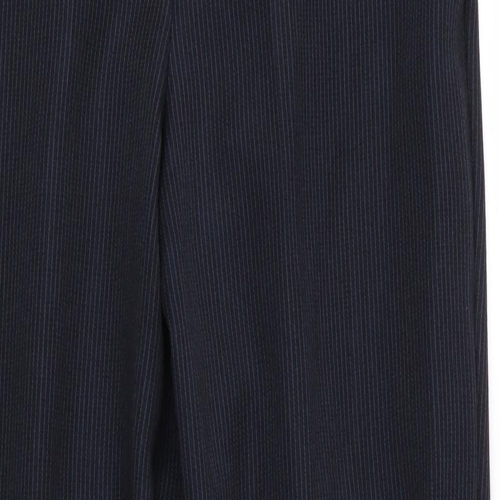 Emma Collection Womens Blue Striped  Trousers  Size 12 L28 in