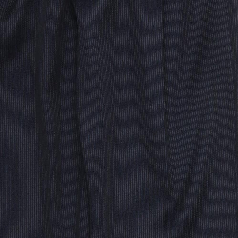 Emma Collection Womens Blue Striped  Trousers  Size 12 L28 in