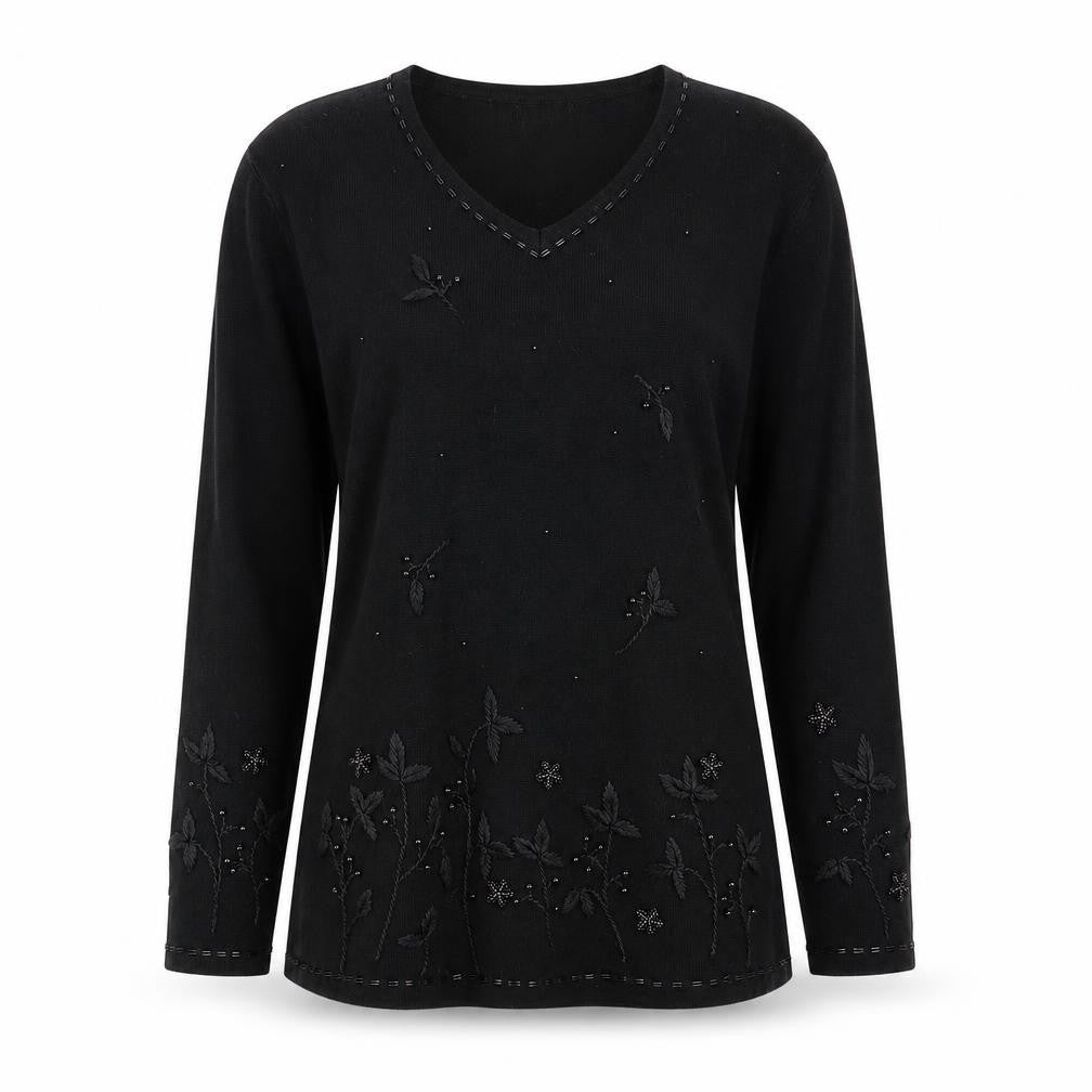 Canda Womens Black   Pullover Jumper Size S