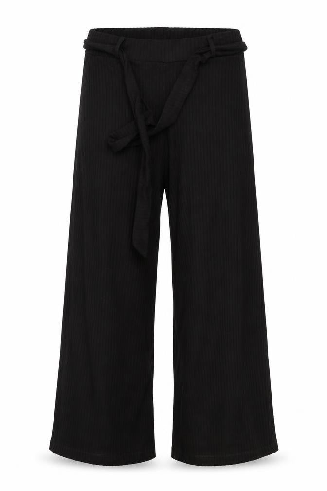 Stradivarius Womens Black   Cropped Trousers Size S L22 in