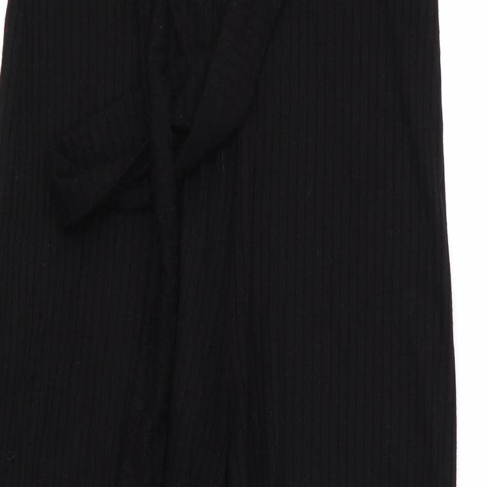 Stradivarius Womens Black   Cropped Trousers Size S L22 in