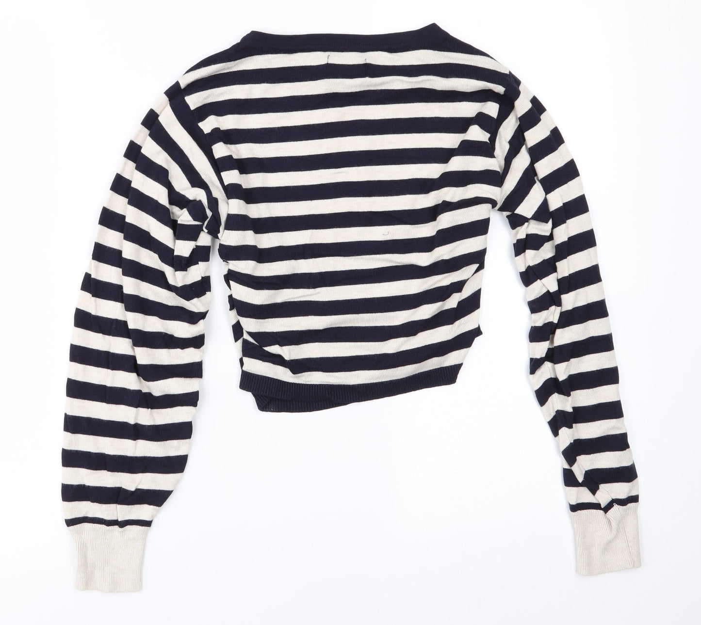 Only Womens Blue Striped  Pullover Jumper Size XS