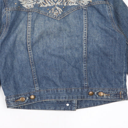 Topshop Womens Blue   Jacket  Size 10