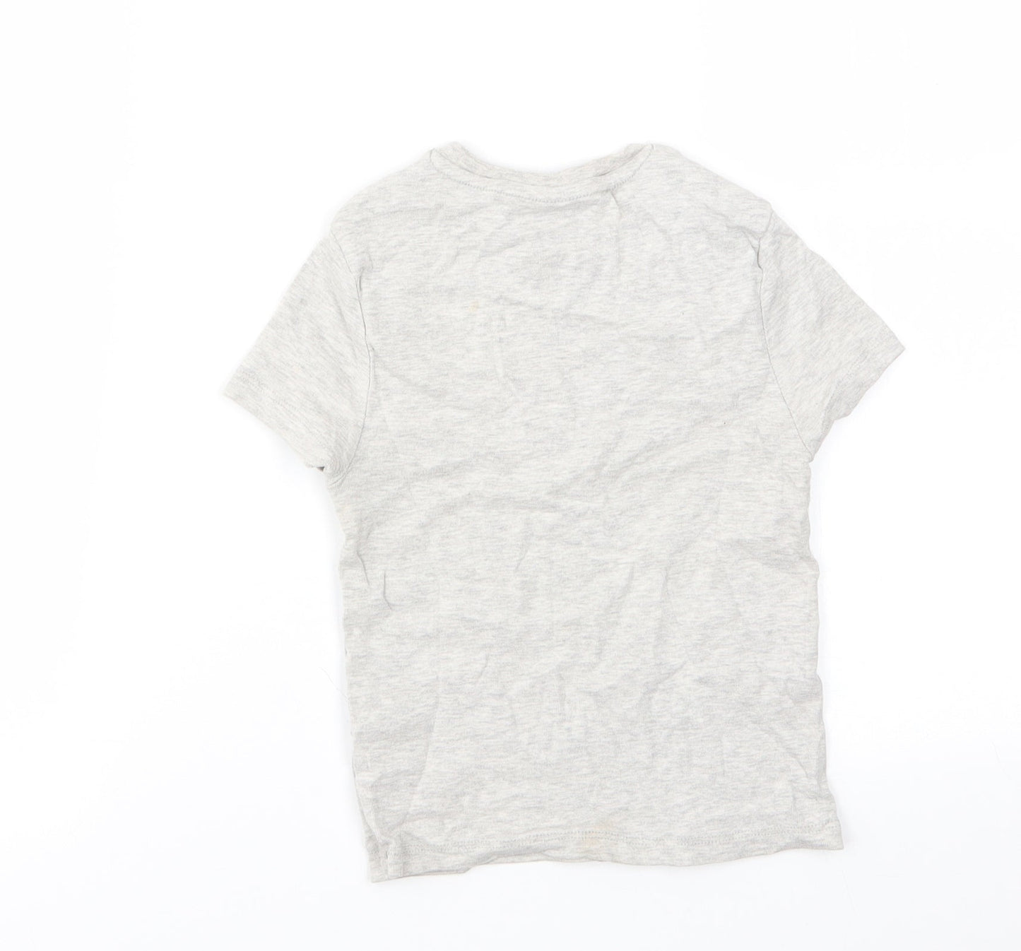 M&S Girls Grey   Basic T-Shirt Size 8-9 Years