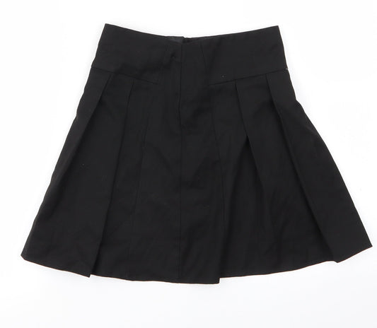 George Girls Black   Pleated Skirt Size 10-11 Years