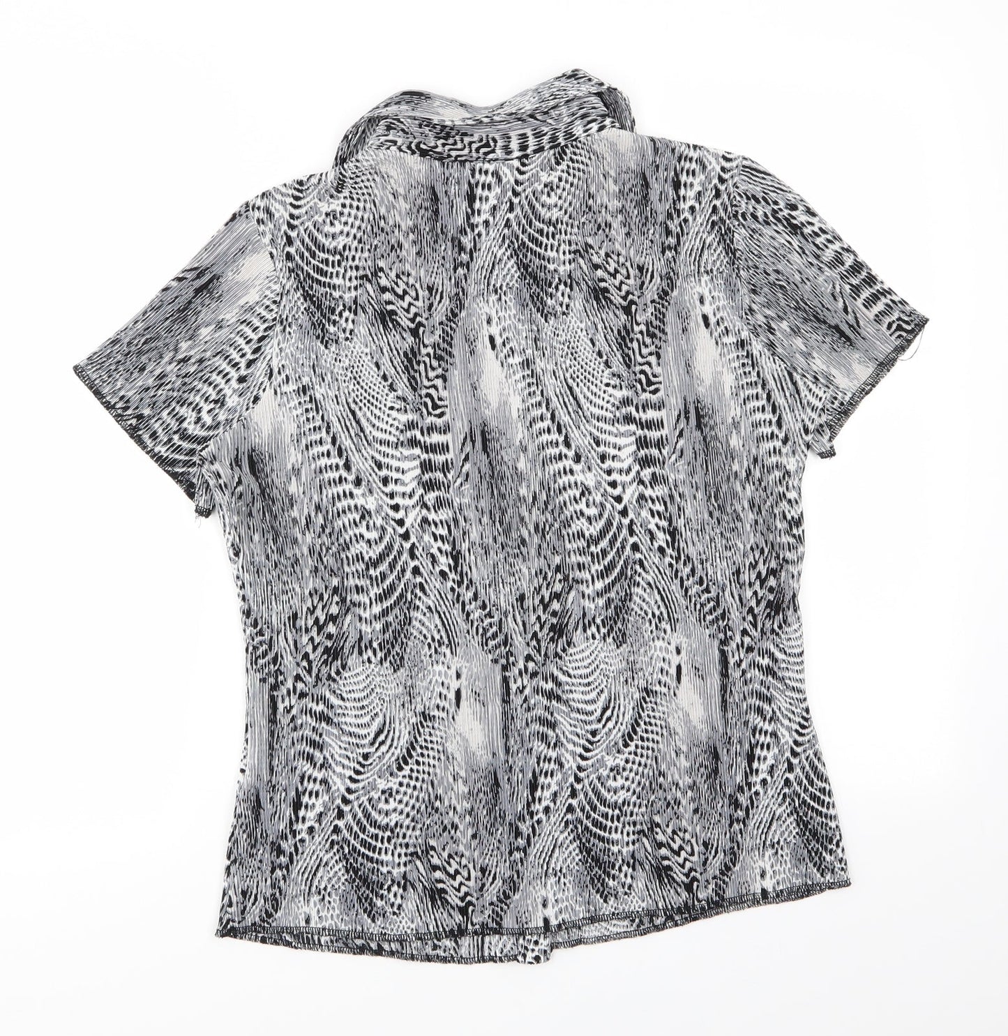 Damart Womens Black   Basic Button-Up Size 14