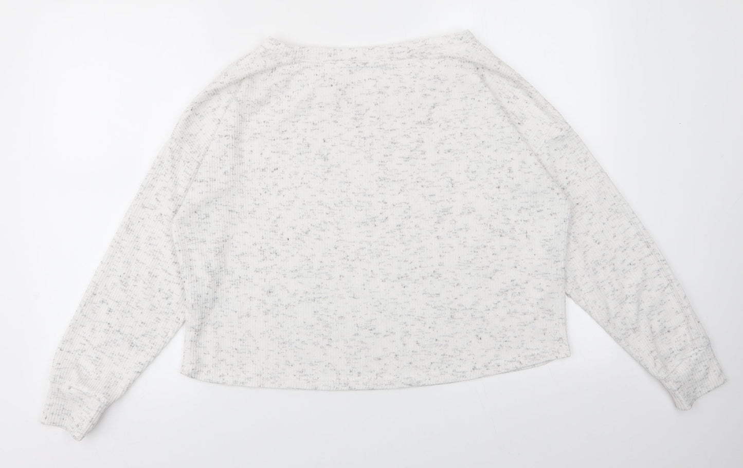 New Look Womens White   Pullover Jumper Size L