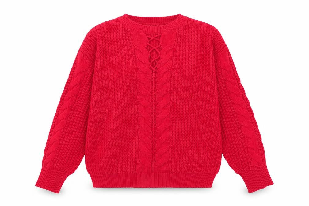 Papaya Womens Red   Pullover Jumper Size L