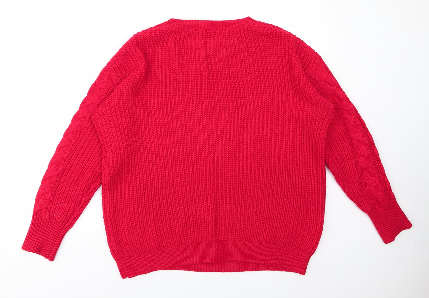 Papaya Womens Red   Pullover Jumper Size L