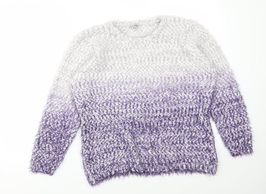 Nina Murati Womens Purple   Pullover Jumper Size XL