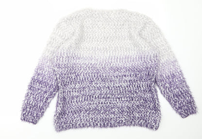 Preloved Nina Murati Womens Purple   Pullover Jumper Size XL - Back