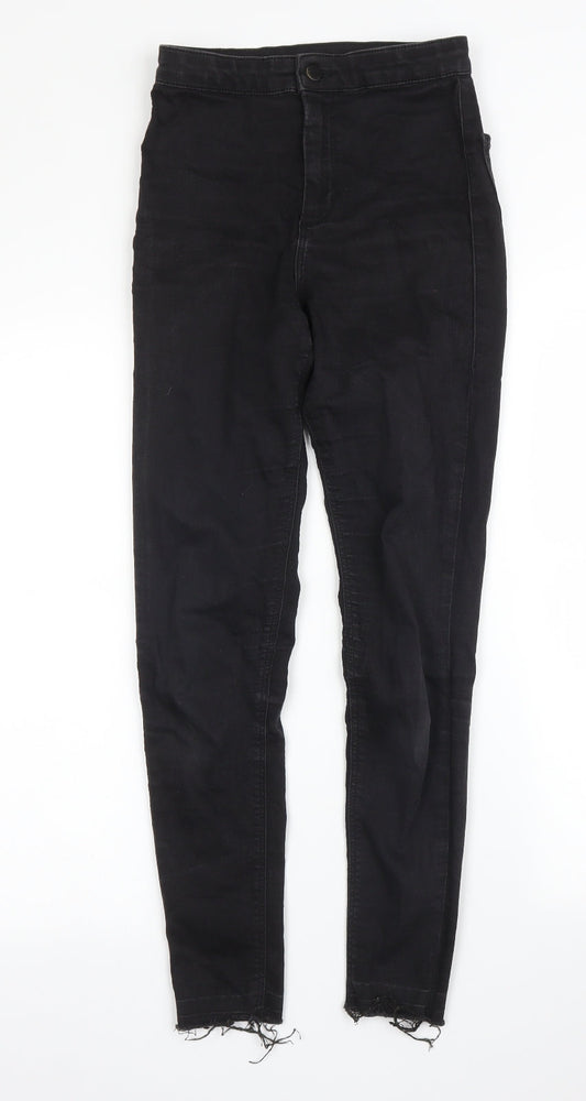 Topshop Womens Black  Denim Skinny Jeans Size 24 in L27 in
