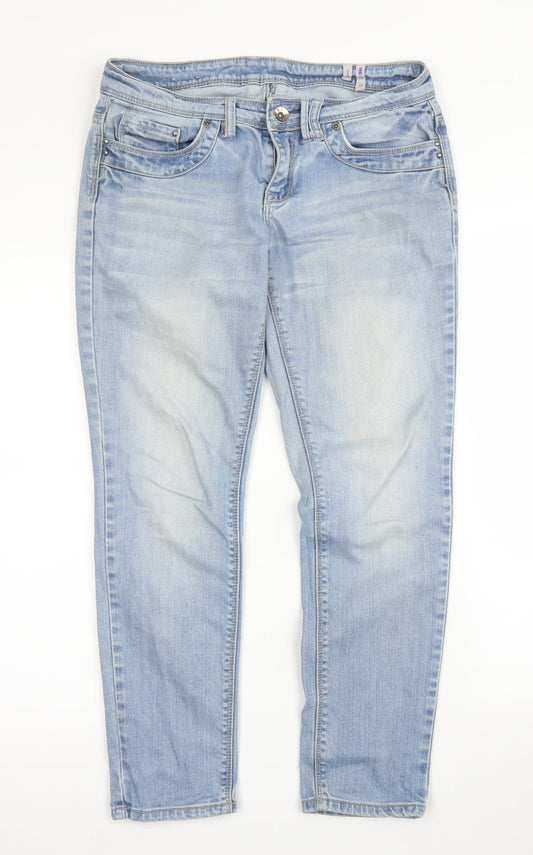 YesYes Womens Blue  Denim Skinny Jeans Size 10 L25 in