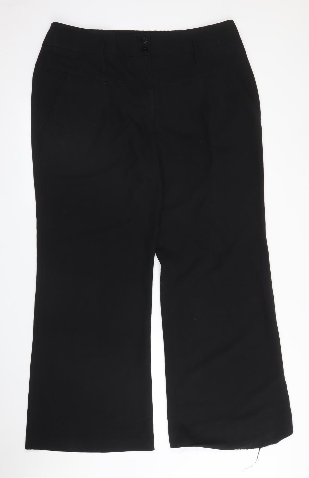 South Womens Black   Trousers  Size 18 L29 in
