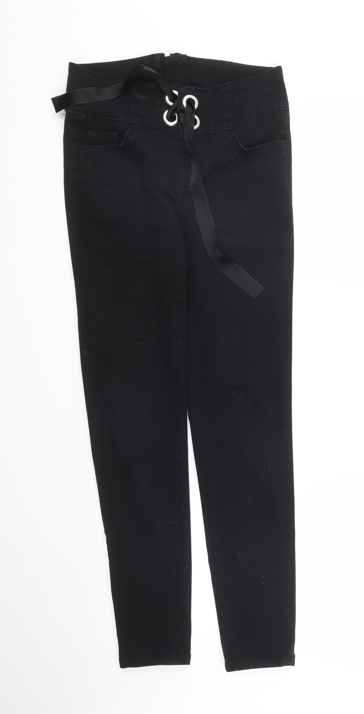 Very Womens Black   Carrot Trousers Size 8 L25 in