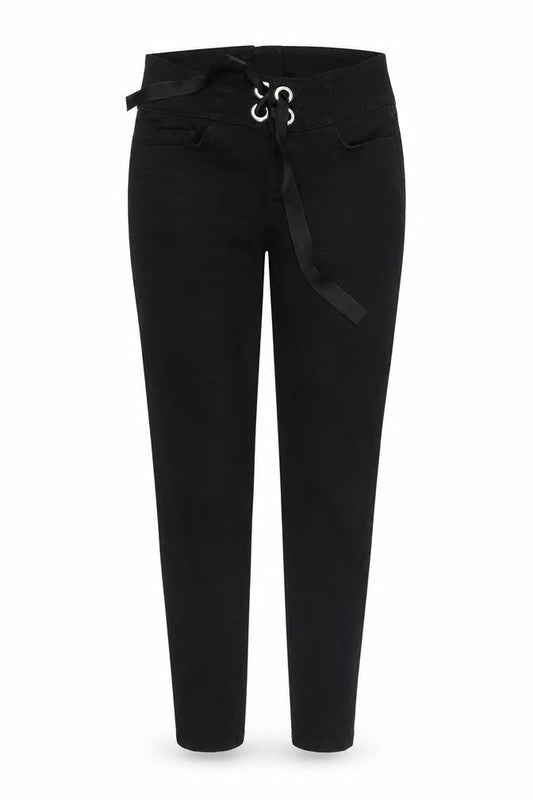 Very Womens Black   Carrot Trousers Size 8 L25 in
