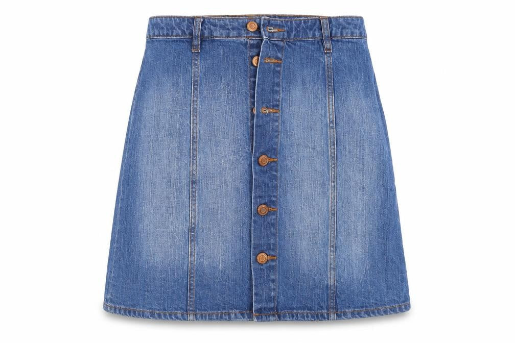 H&M Womens Blue  Denim A-Line Skirt Size 36