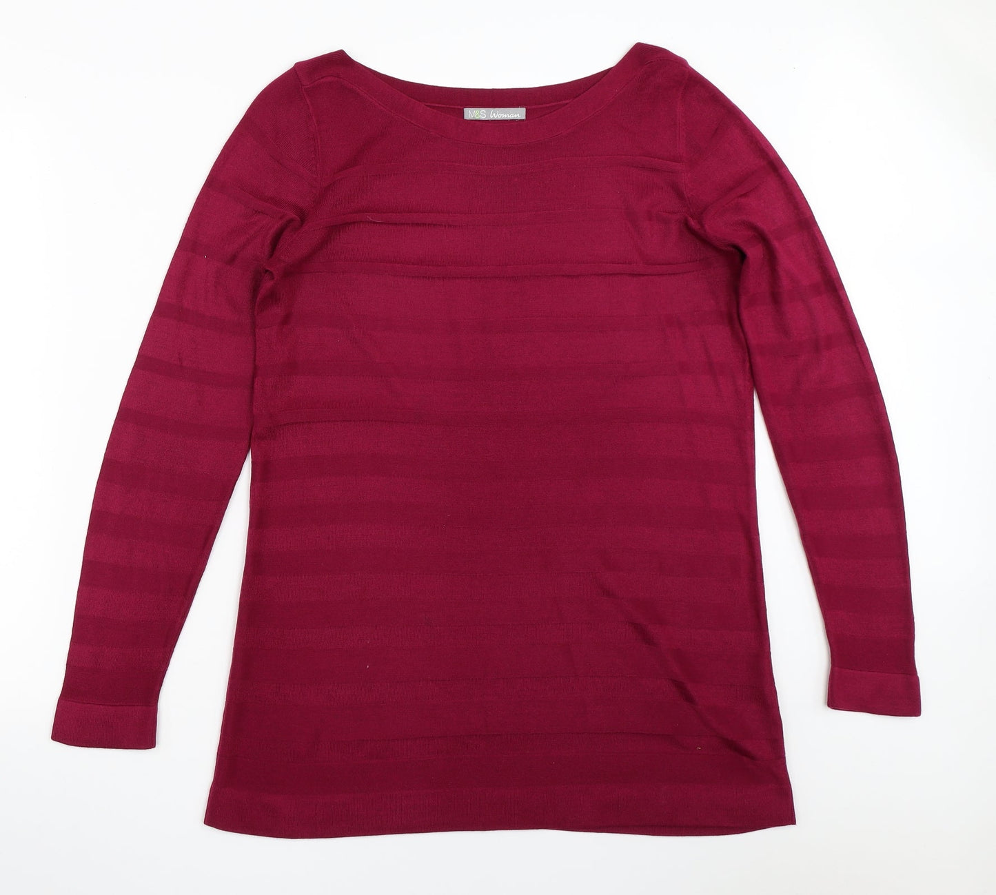 Marks and Spencer Womens Purple   Pullover Jumper Size 12