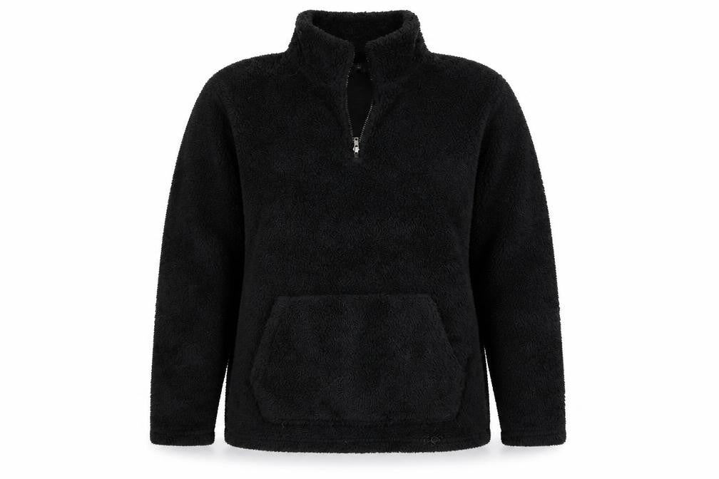 Studio Womens Black   Henley Sweatshirt Size 2XL